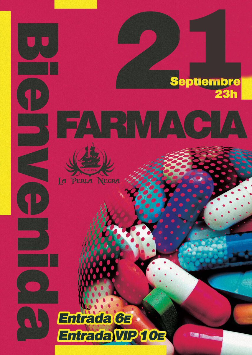 FARMACIAUSAL17's tweet photo. ATENCIÓN!! Mañana estaremos vendiendo las entradas en la puerta de la cafetería para la barra libre en La Perla Negra. OS ESPERAMOS!!! https://t.co/2yuBbxHwv9