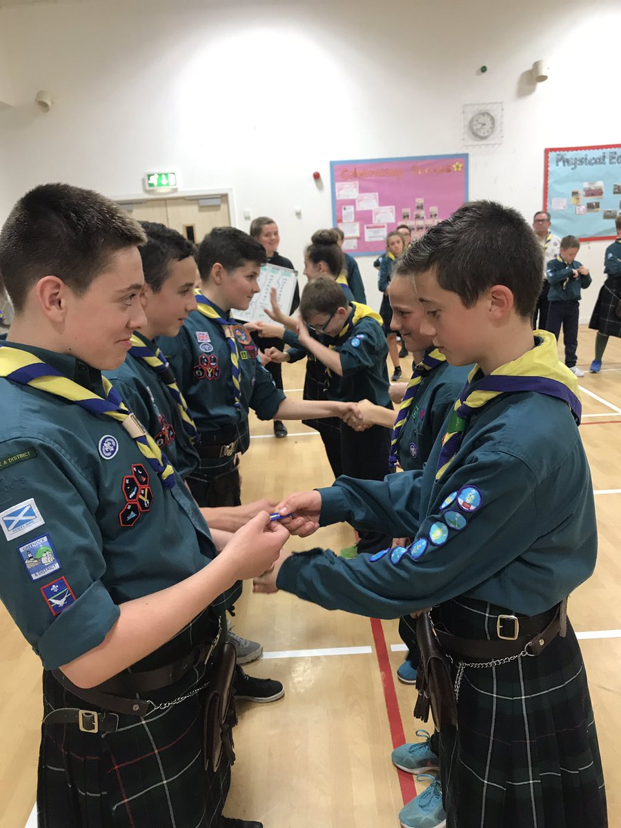 32ndscouts's tweet photo. Congratulations to our new @32ndscouts @ScoutsScotland APL's who were awarded their stripes by the PL's tonight #youthinvolved #leadership https://t.co/Wpg6iN7HnY