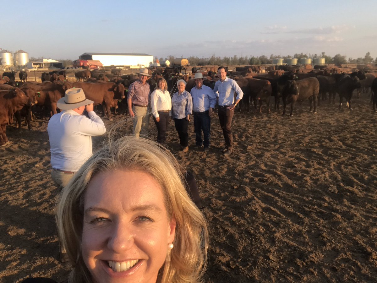 senbmckenzie's tweet photo. Iconic central QLD #beef industry is a huge contributor to local economy &amp; our national #exports #NatsSenators #RoadTrip #nicechuckblair https://t.co/RSGOmkkKDt