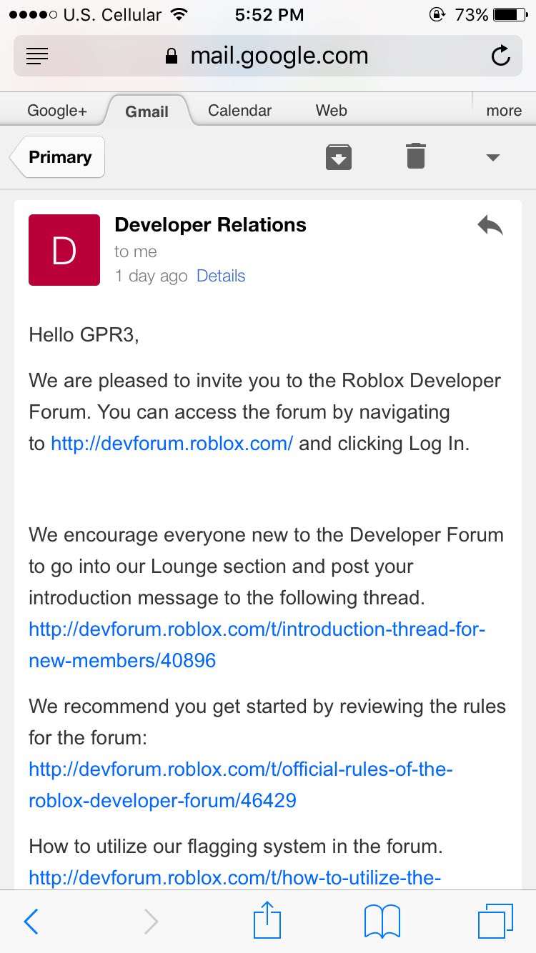 Roblox Dev Forum Sign Up