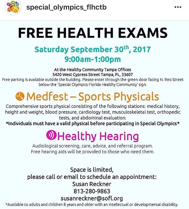 officialSOFL's tweet photo. Free #Health Exams! #Tampa https://t.co/EIx59hgfQ0