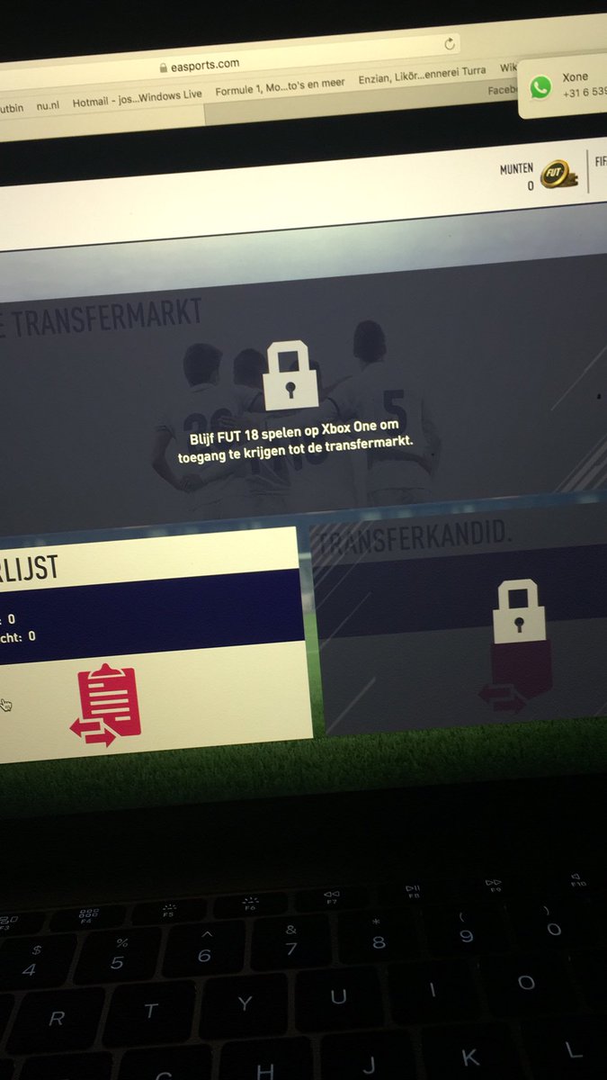 josjonker1's tweet photo. @EASPORTSFIFA  Why I can not trade on the webapp and friends of my can? https://t.co/Ytctrr7ZT0