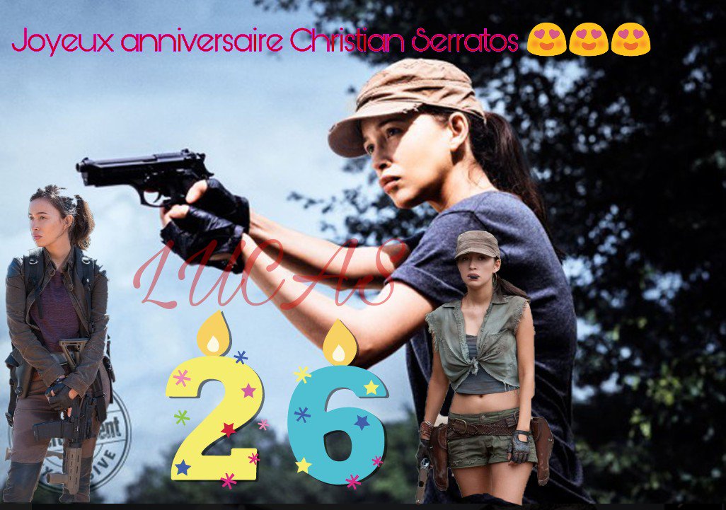  Hello Christian Serratos I wish you a very happy birthday I am very fond of you I love you I like 