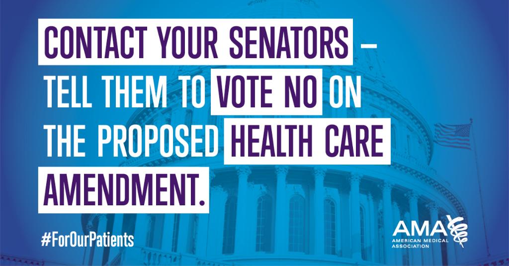 AmerMedicalAssn's tweet photo. Like the previous ACA repeal-and-replace bills before it, #GrahamCassidy fails to live up to “First, Do No Harm”. https://t.co/LjEk8FGL1D https://t.co/sGxxZwxUcO