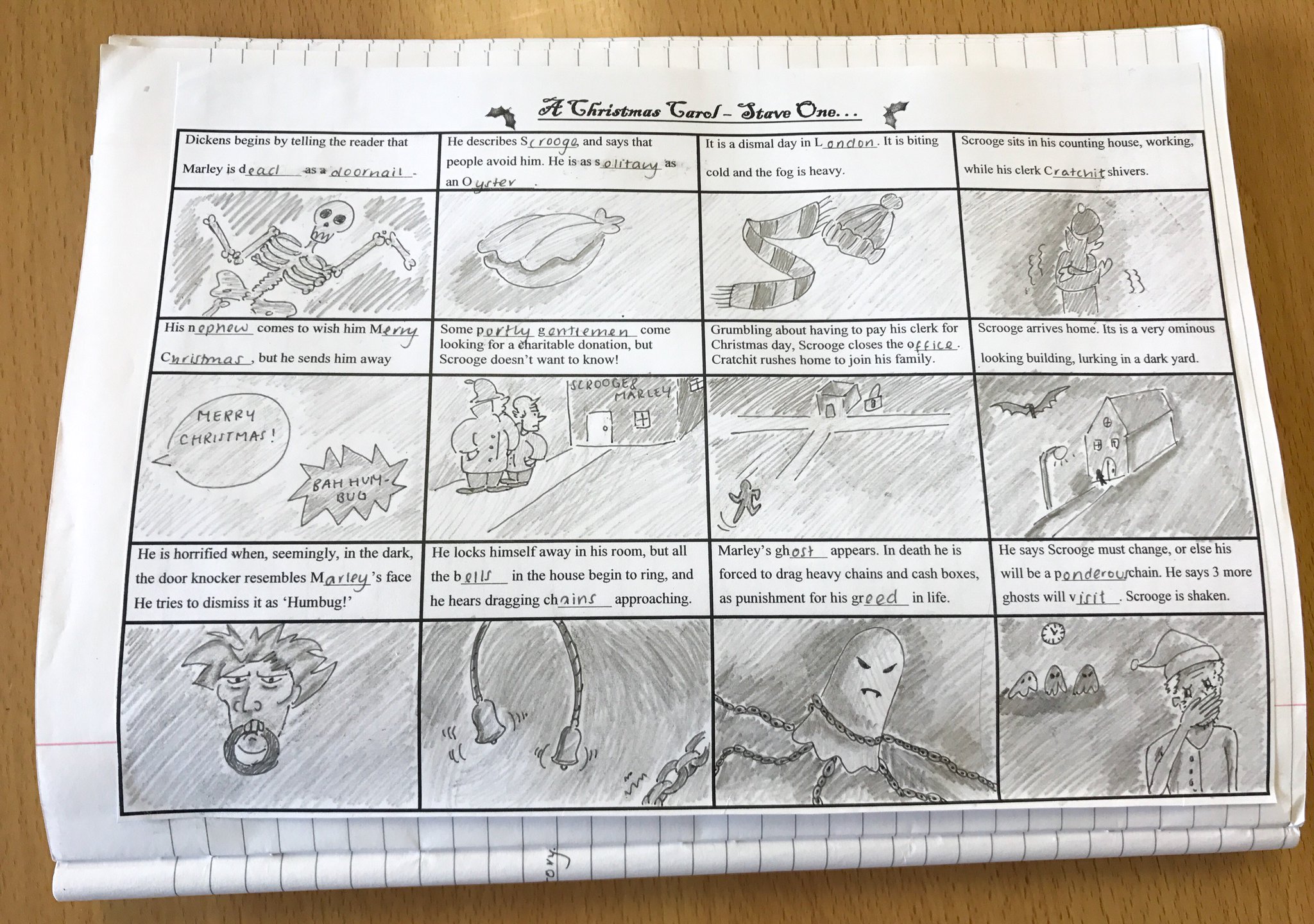 QEGS English Dept on Twitter: &quot;Beautiful piece of homework from Maricar (Y11) to consolidate her