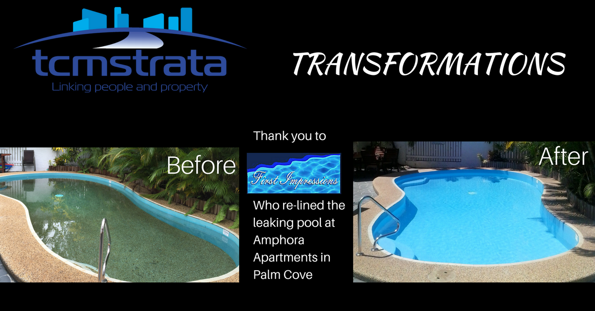 TCMRentalsSales's tweet photo. Just in time for summer! The pool leak has been resolved and the new look adds value to the property! #thursdaytransformation #tcmstrata https://t.co/eFiTbfPsUP