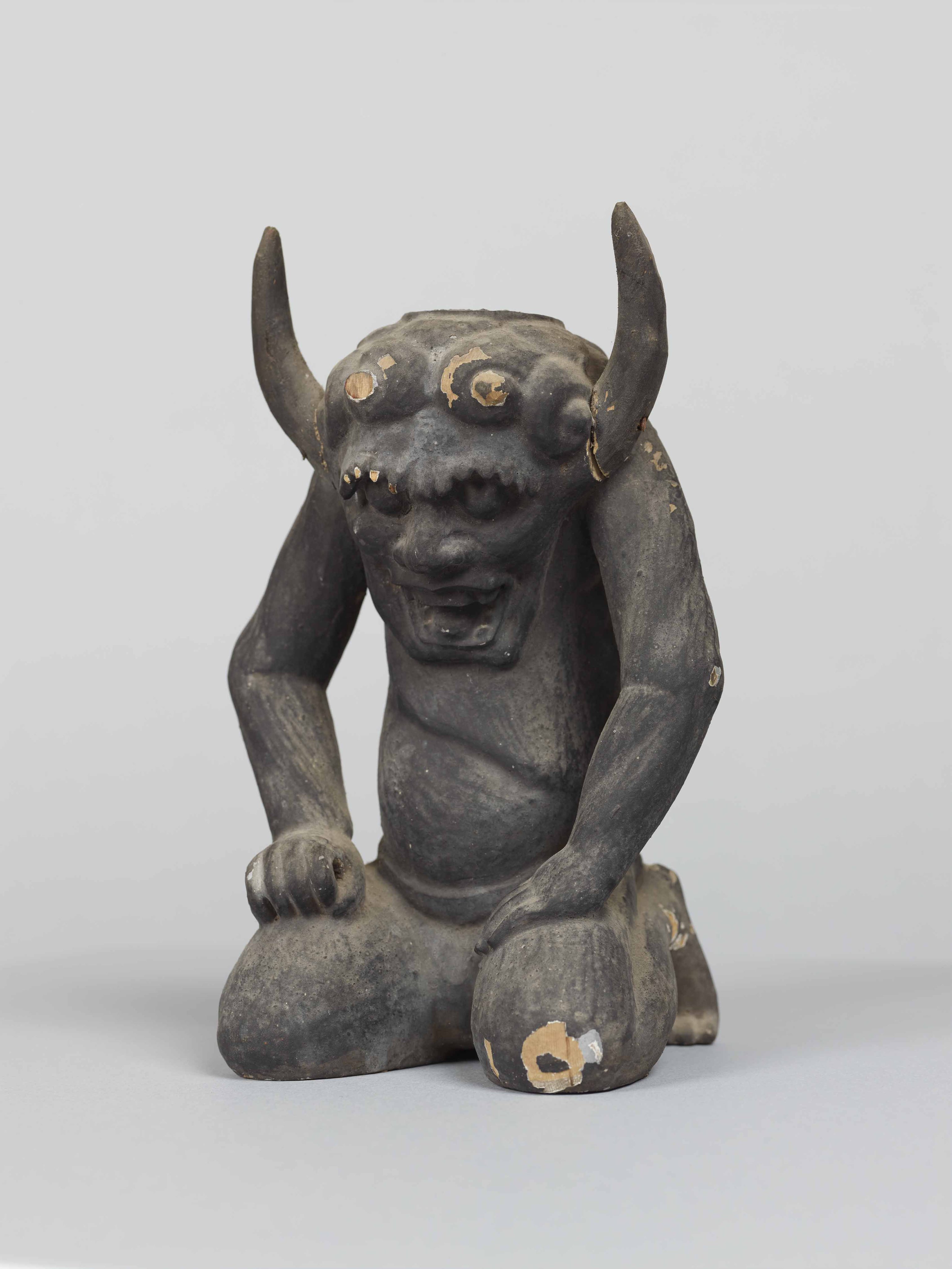 ベストセラー 凄まじい迫力江戸時代後期幕末期頃大型寺社仏閣魔除厄除大棟鬼師 コレクション