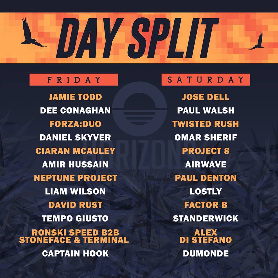 catch me on the MainStage at horizons festival in ireland playing nothing but progressive, techno and trance goodness and of course new ids