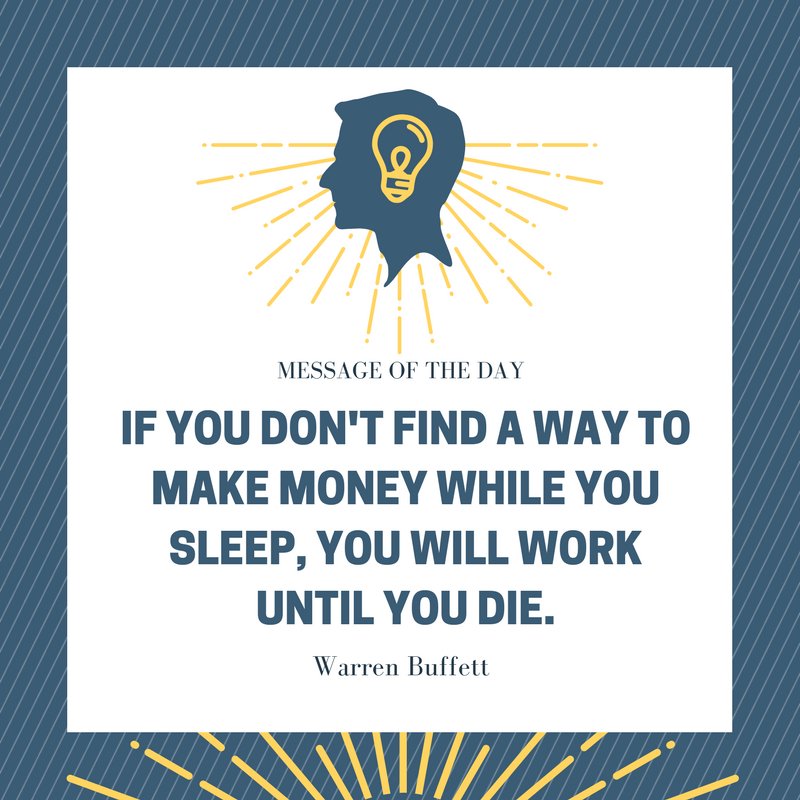 OneClickCapital's tweet photo. Message of the day!  #enterpreneur #enterpreneurship #ecommerce #internetmarketing #messageoftheday #warrenbuffet https://t.co/RxANDalEl8