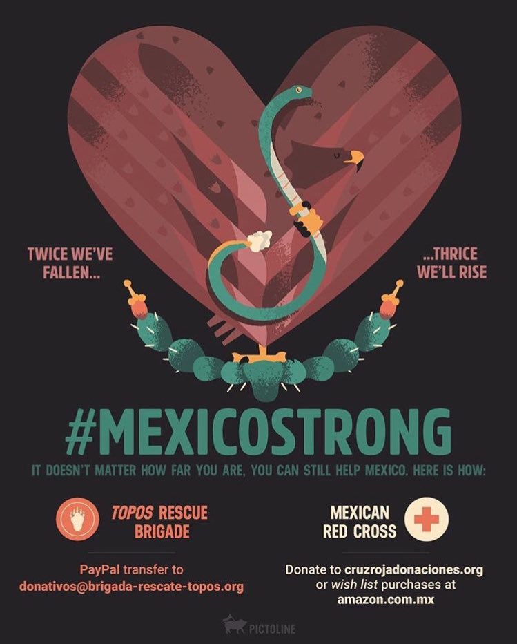 Please consider supporting Mexico's recovery efforts by donating to these organizations 🇲🇽