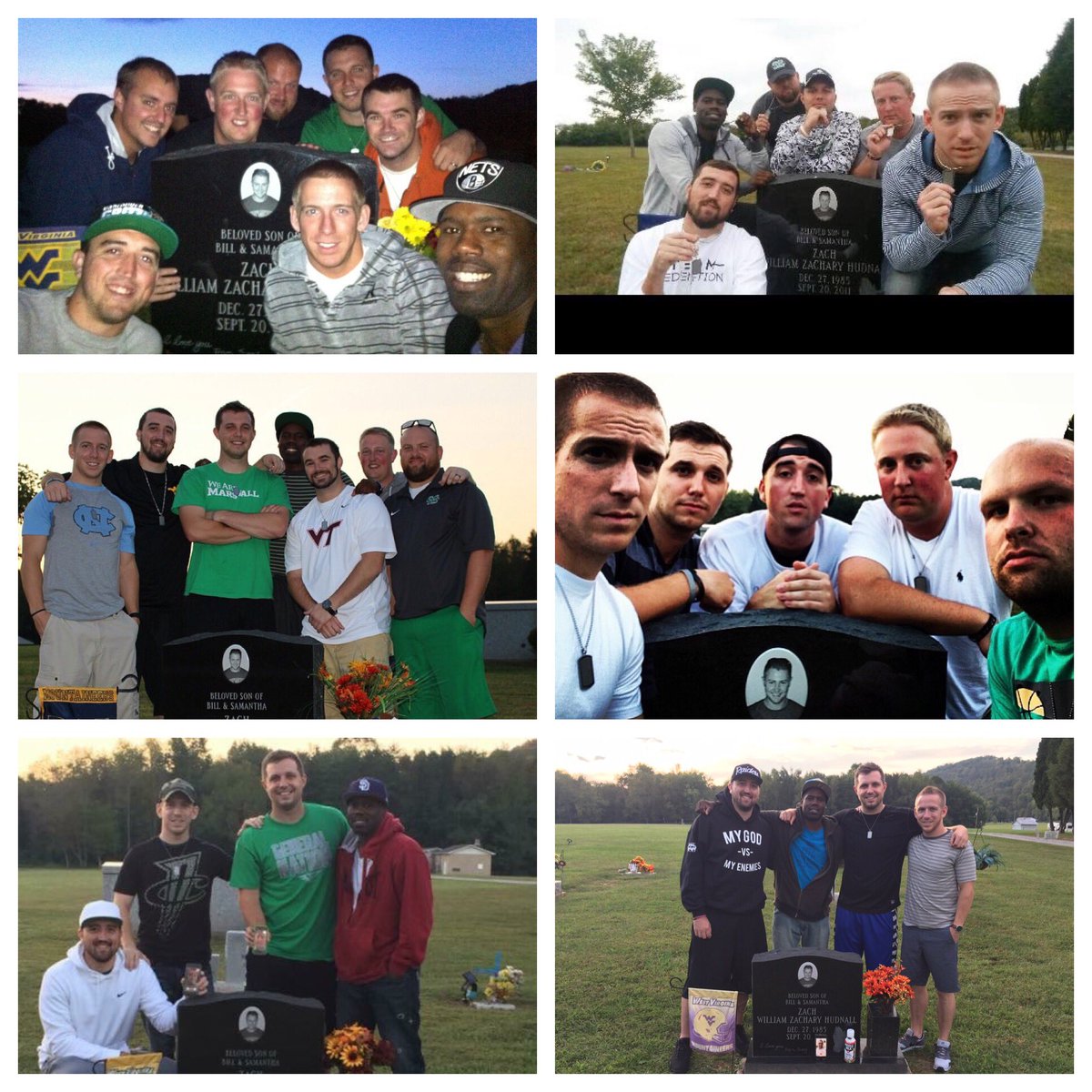 Coach_England11's tweet photo. It’s been six years since Zach passed.  We have made it a point to visit the gravesite every year on this day. We love you brother #ripHUD https://t.co/AXKTSfjy8C