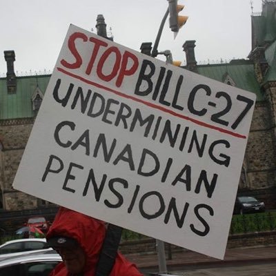 CUPEpension's tweet photo. Incredible, CTV news report on Monday #StopC27 demo in Ottawa going viral, 4500 views in 2 days! Momentum... #canlab https://t.co/fMdzO1Q8qx https://t.co/xuEBiFMhrL