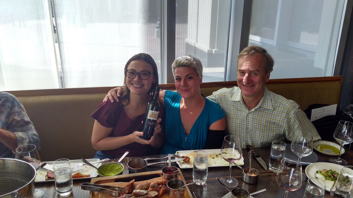 Do what you love and you'll never work again! So great to see <a href="/BollewBroadbent/">BartholomewBroadbent</a> &amp; Lisa Norris today in DC!! #weinert #argentina #wines