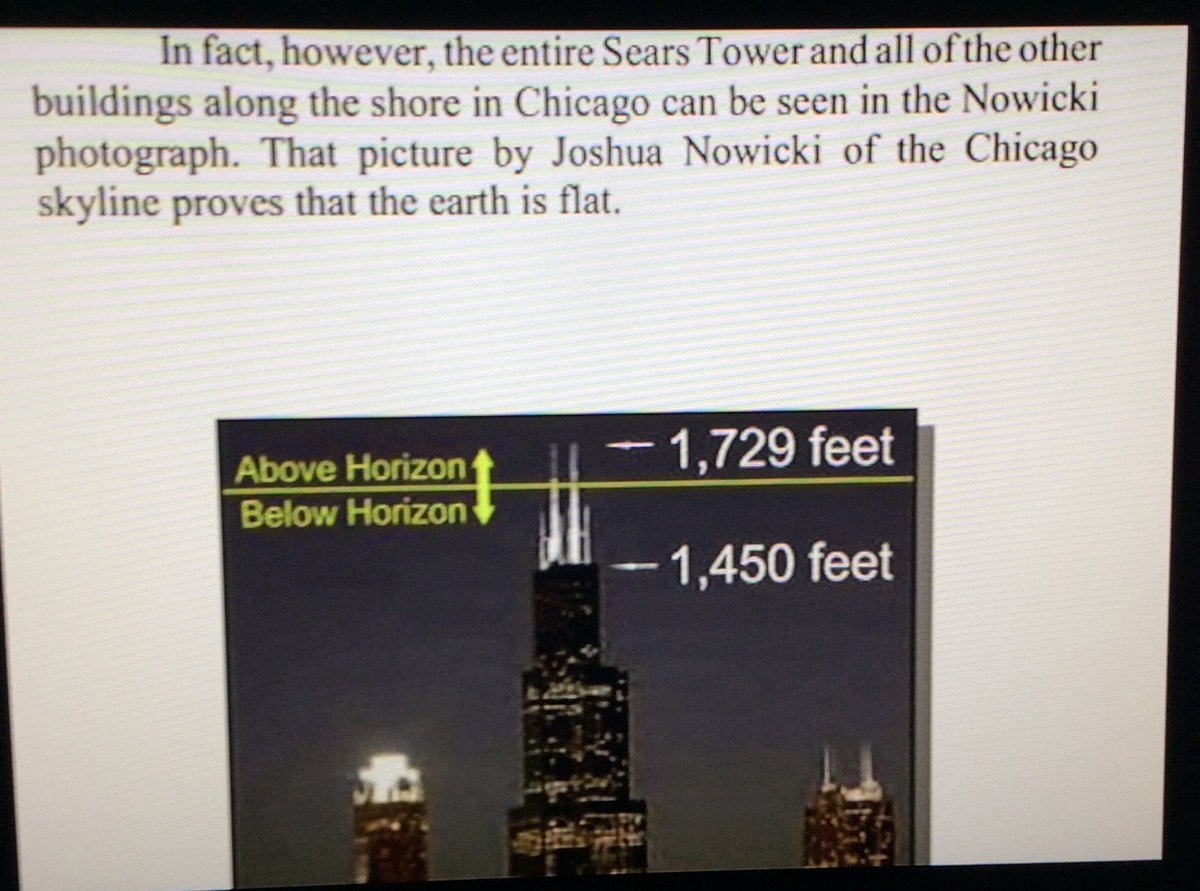 Proveitsround's tweet photo. @ReezyDuzIt615 @Ms_AngelaNicole CHICAGO IS NOT A MIRAGE! SO IF THE EARTH HAS CURVATURE HOW CAN WE SEE CHICAGO!!? https://t.co/HZFWLiSCb2