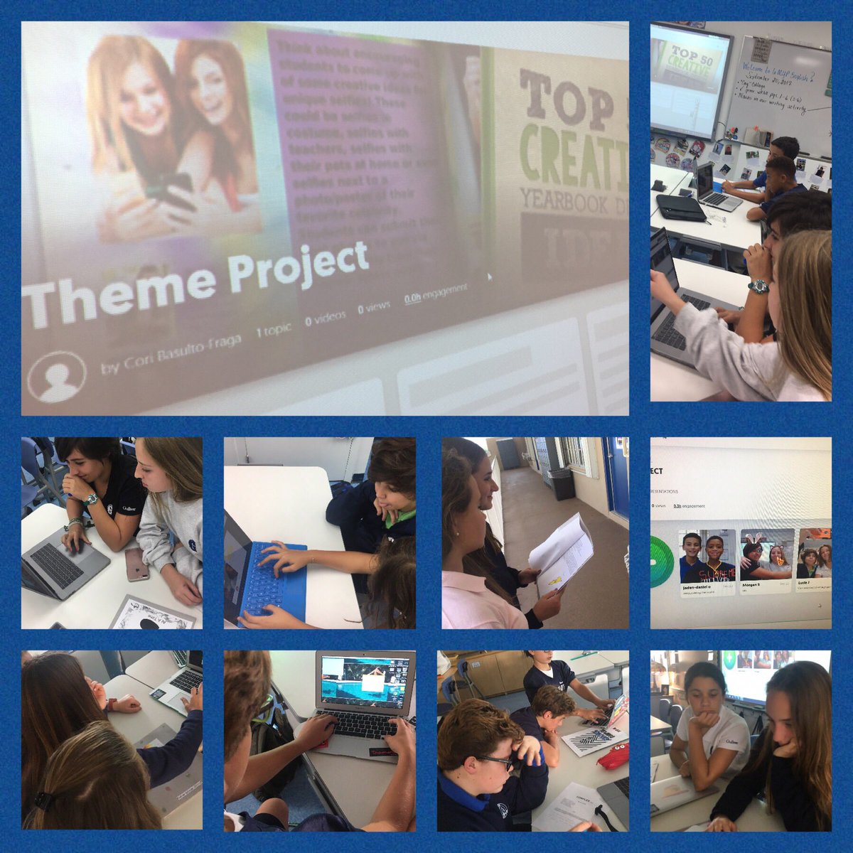 coribf_cori's tweet photo. Journalism Ss work on their #YbkThemeProjects using #DigitalPresentations🎥 using #FlipGrid https://t.co/0bejI6XpGa #GSLearning https://t.co/GYLyHOJCh9
