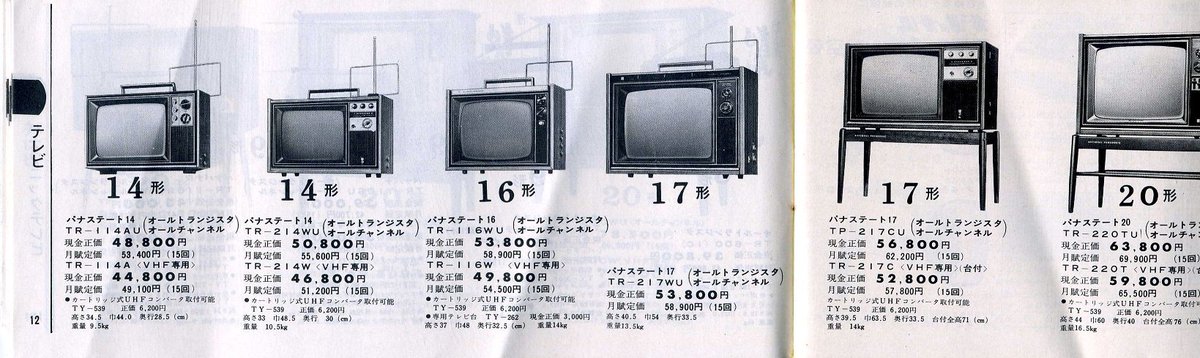 特急ていね号さん در توییتر たしか トランジスタテレビが全盛で真空管テレビも販売してなかった時代で カラーテレビや白黒テレビはいまだに売れてます ビデオデッキはまだ普及されず当時は万や30万も高価でしたが 特急ていね号さん در توییتر たしか トランジスタテレビが全盛で真空管テレビも販売してなかった時代で カラーテレビや白黒テレビはいまだに売れてます ビデオデッキはまだ普及されず当時は万や30万も高価でしたが