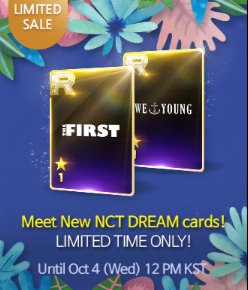 superstarsment's tweet photo. [Limited Sale] New NCT Dream cards
#NCTDREAM 
#superstarsmtown https://t.co/uGtt98Dtya