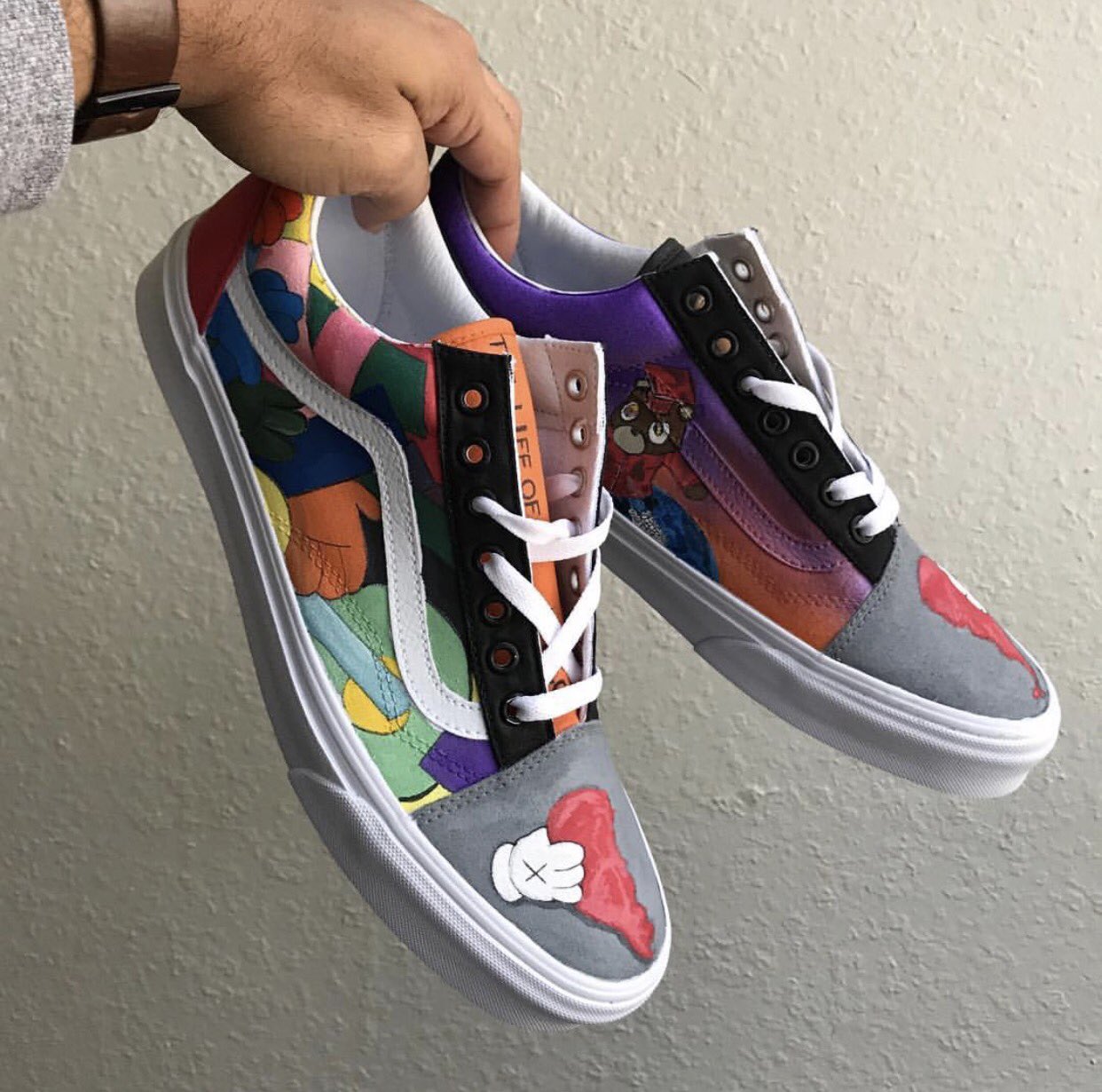 kanye custom vans