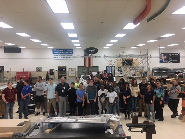 vafozzils's tweet photo. This is how NASA does a Makerspace!  SHS Oceanography students seek inspiration from both Mariners Museum and LARC Model shop! #iwcsSTEM https://t.co/mg3qGe2oir