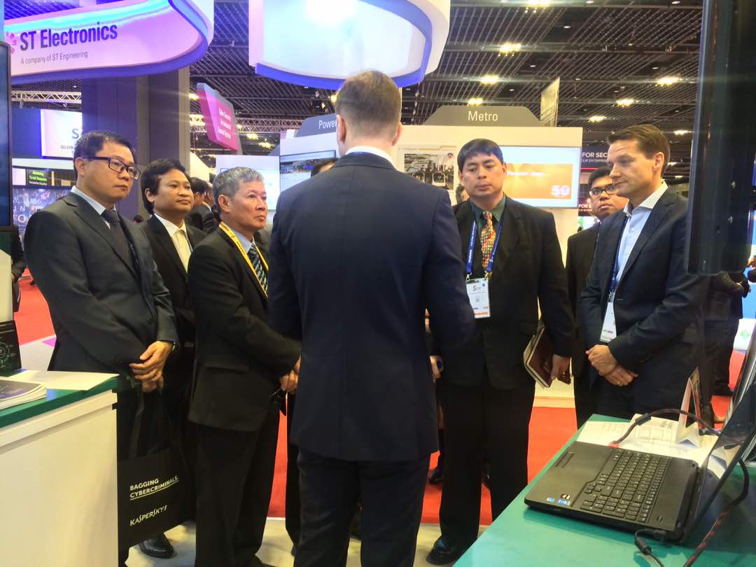 kasperskylabind's tweet photo. 3rd day has already started. Come by booth #N17 and find out how our solutions can help protect your organizations. #GovWare2017 #Singapore https://t.co/E7XixmXGKW