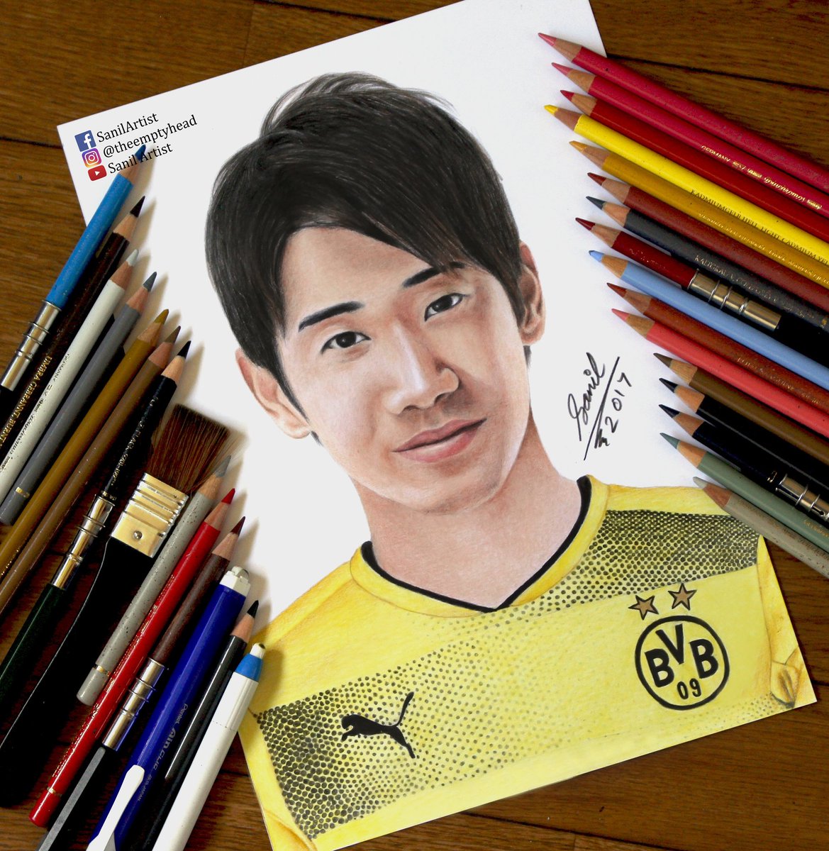 Sanilartist Drawing Shinji Kagawa In Dortmund Jersey S Kagawa0317 Bvb Soccerkingjp Jfa Samuraiblue Nhk Soccer ドルトムント がんばれ日本 香川真司 サッカー日本代表 T Co Fqvgs4kr0j