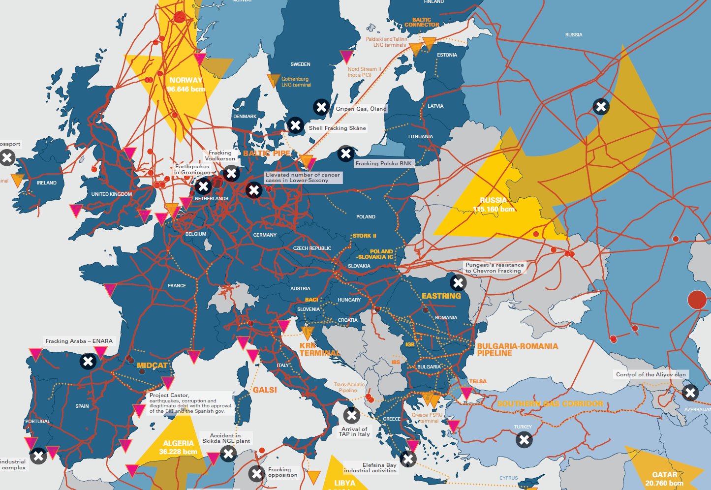 Газ зарубежной европы. Карта трубопроводов газа в Европу. Газопроводы в Европу на карте. Газовая система Европы карта.