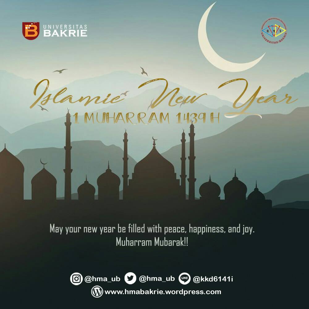 Selamat Tahun Baru Islam 1 Muharram 1439 H.

Semoga ditahun ini kita semua dapat hijrah pada kehidupan yang lebih baik. Amin 🙏