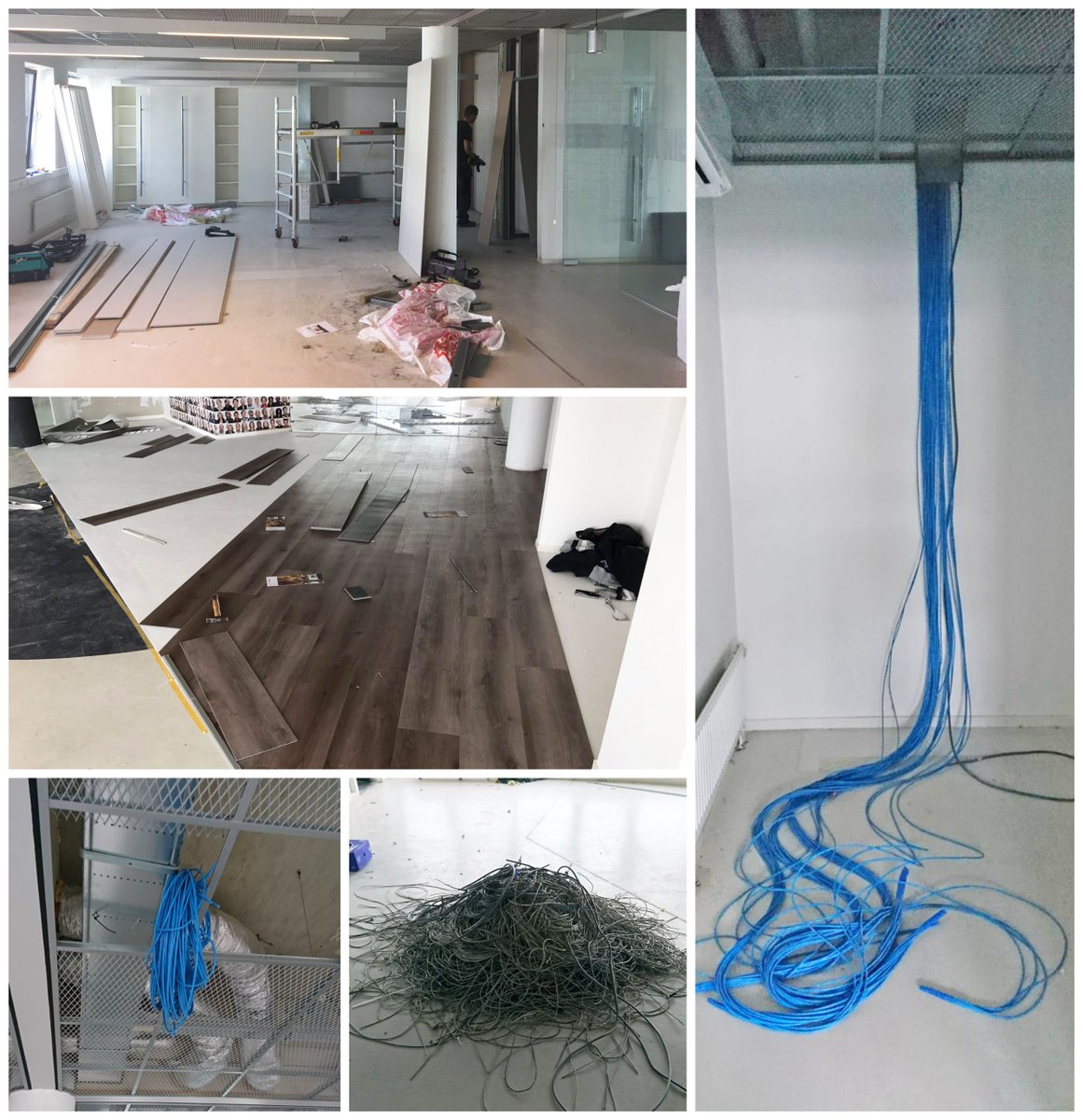 Verbouwingsupdate! Er wordt hard gewerkt om netwerk, keuken en vloeren aan te leggen! Wat wordt het mooi! #twentepoort #almelo😊