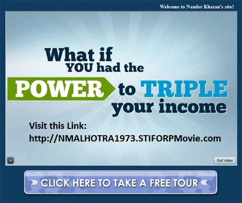 nmalhotra1973's tweet photo. Want an Extra INCOME??
Here's the Great Deal for you!!!
Talk to us now..
#Stiforp #makemoney #success
#tripleincome
#power https://t.co/j7SiXTkZWL