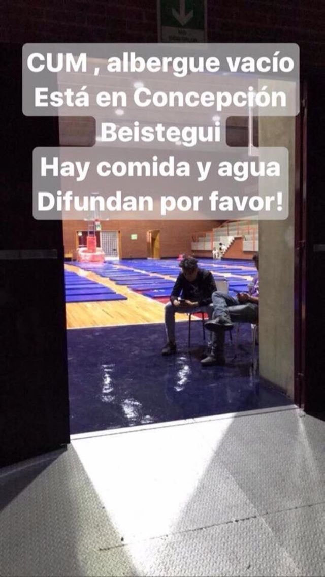 jacqueline_Rsh's tweet photo. @rix ayúdame a difundir esto por favor 🙏🏻 
Es importante que la gente que tiene a donde ir sepa qué hay un lugar seguro y casi no está lleno https://t.co/5c9KS22whH