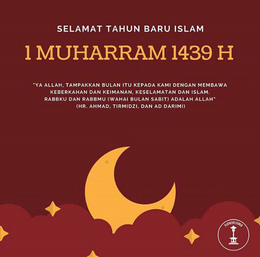 Selamat Tahun Baru 1439 H semoga semakin berkah...Amin