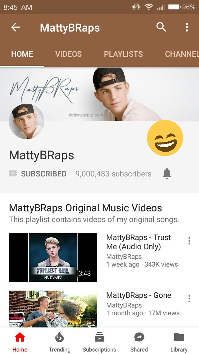 Maria87791309's tweet photo. Maaaattttt!!!!!!! Congrats for 9 million subscribers on YouTube!!!!! Omg that's crazy!!!! You're the best!!!! ILYSM 💖 @MattyBRaps https://t.co/NUz0oXKmnX