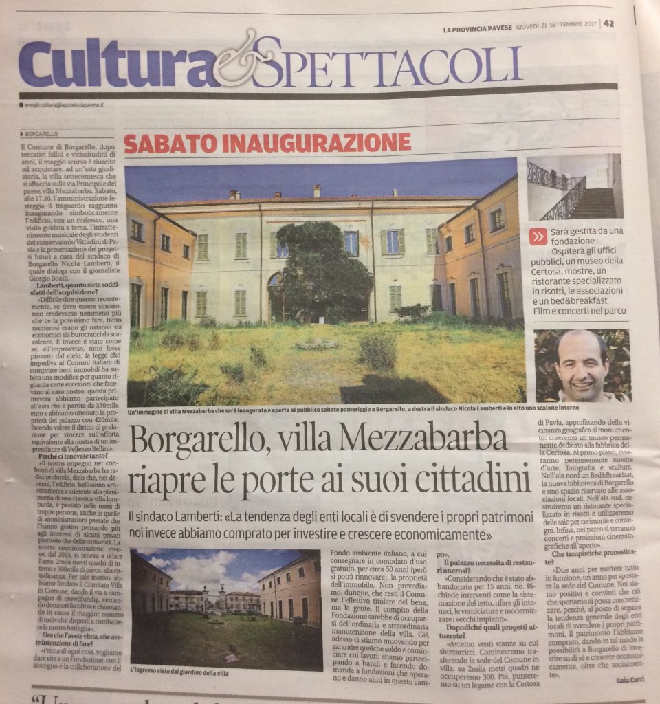 Atim70's tweet photo. @RFURESI Questo è un risultato ;) #NicolaLamberti #SindaciFuoriclasse #Borgarello #VillaMezzabarba #NewLife https://t.co/LWGpHaaaX7
