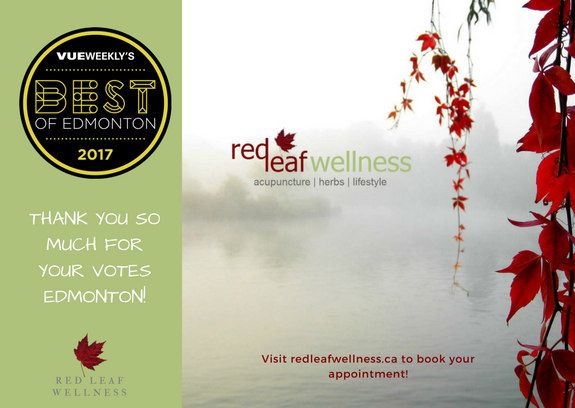 redleafwellness's tweet image. Thank you #Edmonton for voting us Best Acupuncturist in 2017! redleafwellness.ca/best-acupunctu…