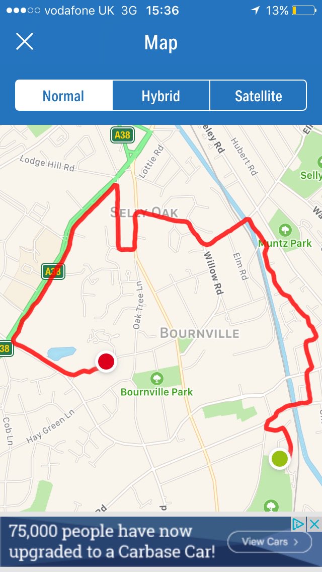 hamlettcae's tweet photo. Run 75 of #BozRun2017: 3.2miles in 25min52s (445.54miles down 54.46left). @BozzieH &amp;I are running for @CAESSR_Stoke https://t.co/JJveVZzdab https://t.co/hkAenfJPiu