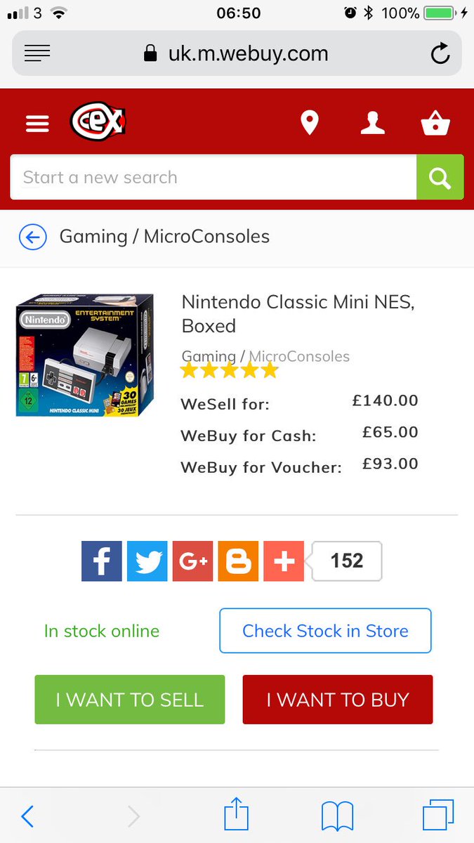JimiHinton's tweet photo. @TopHatGamingMan But Cex will give you £65 or £93 exchange for one https://t.co/mINSagBMEC