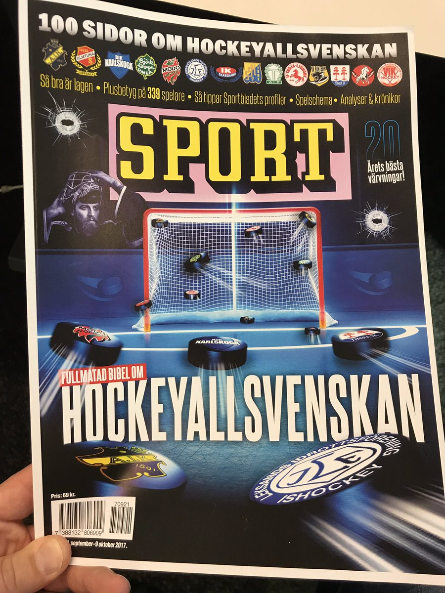 Lite sent, ja, men ÄNTLIGEN är den här! 100 sidor hockeyporr om <a href="/hockeyallsvensk/">HockeyAllsvenskan</a> 😃👍