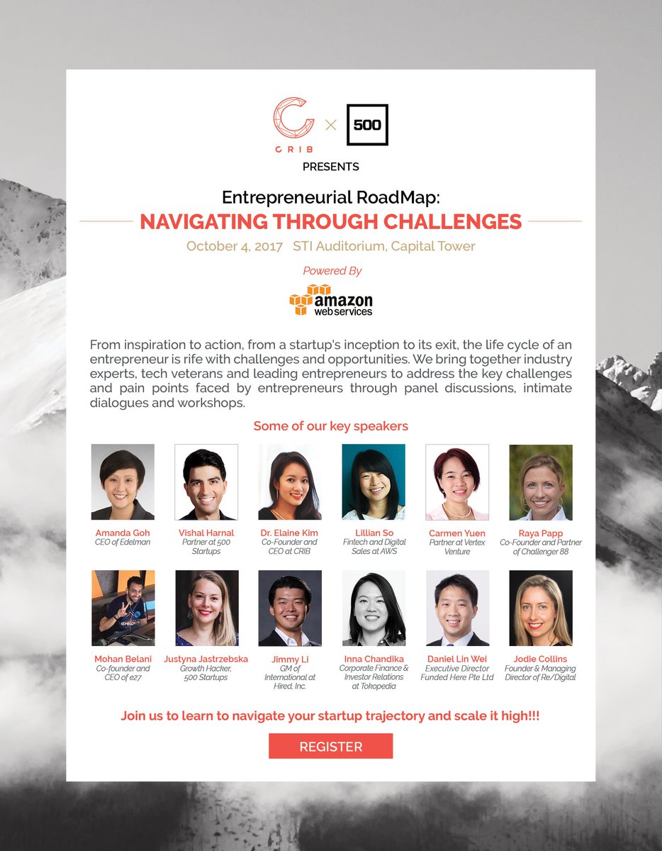 <a href="/crib_society/">CRIB Society</a> Is back with another fabulous event #CribX500Startupsevent with a fantastic lineup of speakers and industry experts on Oct 4 !