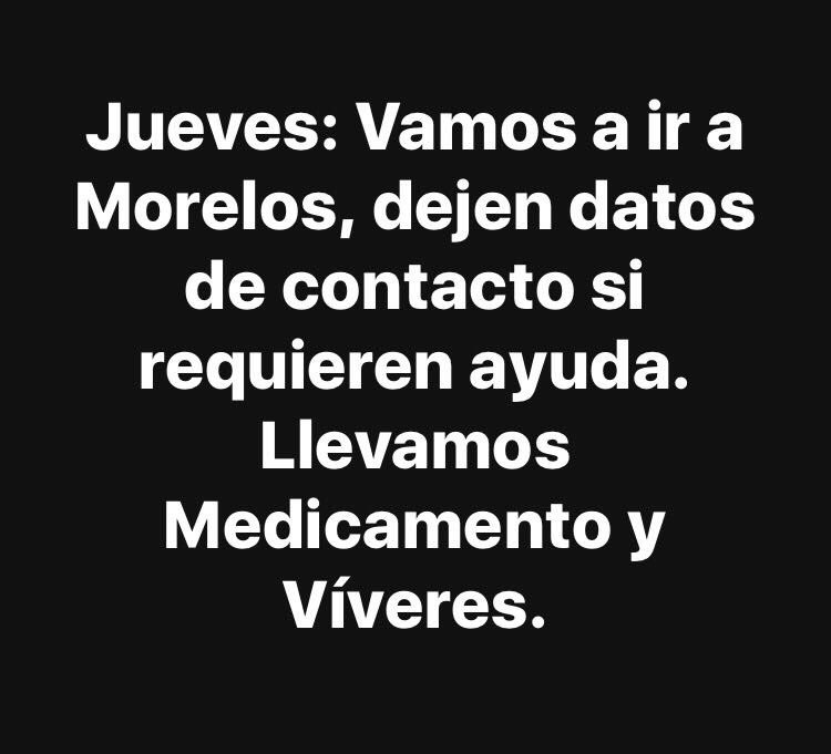 VivaLaRide's tweet photo. #SomosMéxico #FuerzaMexco #AyudaAMexico @ST_Morelos @DiariodeMorelos @GobiernoMorelos @CruzRoja_MX @BikersMx @bikersDF @VisiondeMoto https://t.co/1rLFTOI8OV