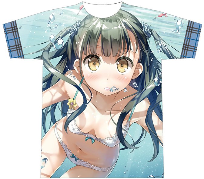 Mocha Town Ar Twitter Mocha Townより大人気イラストレーターカントク先生の美麗イラストを使用した Tシャツが登場 水の中の渚ちゃんが一面に彩られたフルグラフィックtシャツです T Co Dredugieol カントク