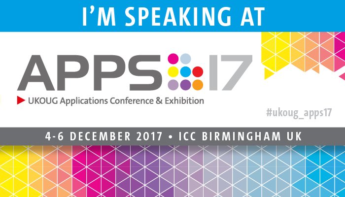 PeopleSoftUser's tweet image. I will be speaking again at #ukoug_apps17 on #PeopleCode Objects - come and see me in Birmingham goo.gl/Wzx5Kj