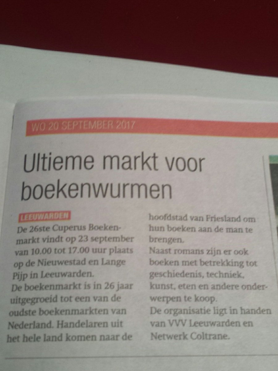 T staat in de <a href="/dehuisaanhuis/">Huis aan Huis</a> dus het is waar...