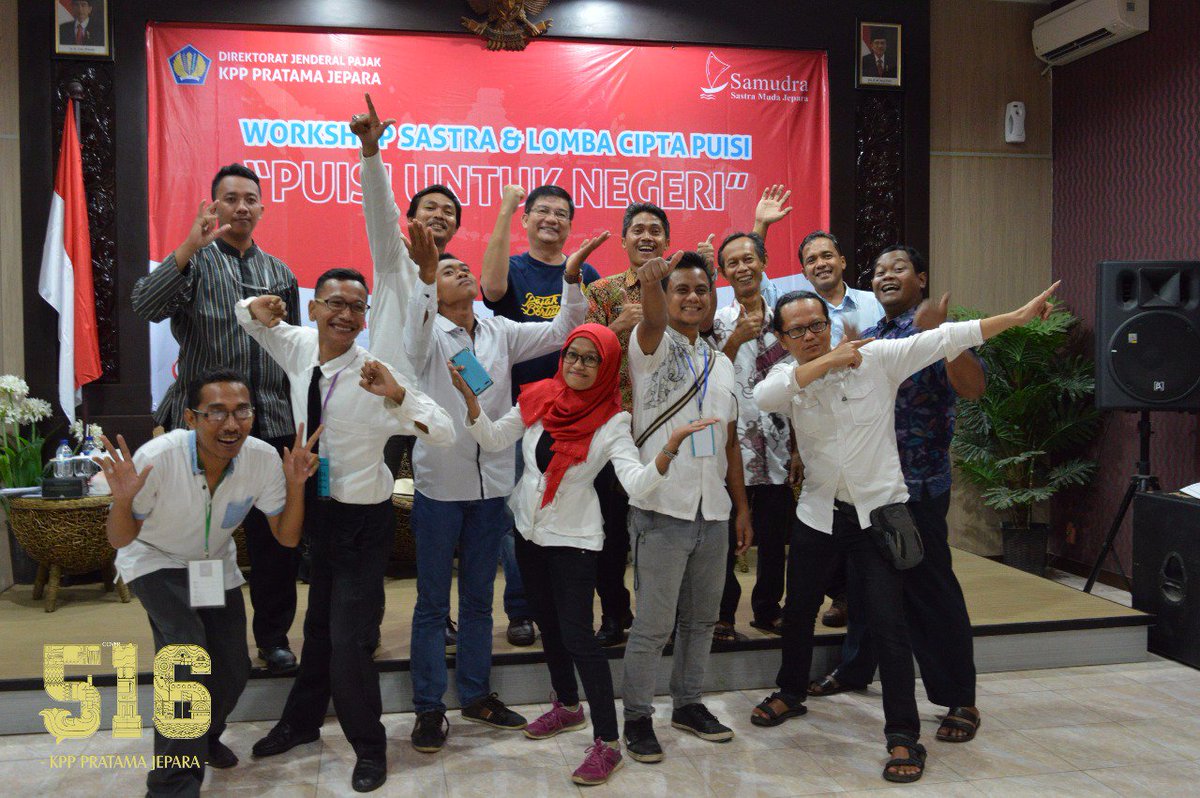 @prabusaktiid <a href="/Nasirullah5itam/">Nasirullah Sitam</a> <a href="/dusone/">yy</a> <a href="/prastow/">Prastowo Yustinus</a> <a href="/Rumah_Belalang/">RumahBelajar Ilalang</a> <a href="/DenHasanID/">PenjualKripik</a> <a href="/PestaBaratan/">Lembayung Production</a> Workshop Sastra dan Lomba Puisi #PuisiUntukNegeri bersama Sastra Muda Jepara