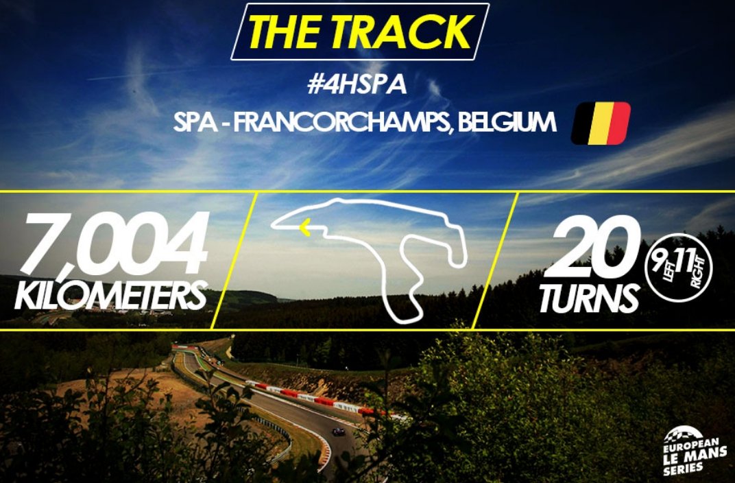 Facts and figures about the #4hSpa Francorchamps 
europeanlemansseries.com/en/news/facts-… #ELMS <a href="/circuitspa/">Spa-Francorchamps</a>