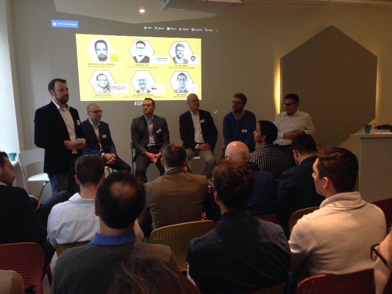 thespotfintech's tweet photo. Philipp Weber @hoganlovells eröffnet das erste #subffm # Startup Breakfast im @beehivework - ab jetzt jeden Monat bei uns im Haus :) https://t.co/06hDId0kol