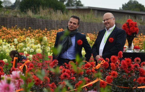 [Portrait de producteur] #ErnestTurc créateur du nouveau #dahlia <a href="/terrabotanica/">Parc Terra Botanica</a> ernest-turc.com
avec <a href="/denis_griffon/">Denis GRIFFON</a> &amp; Bertrand Turc