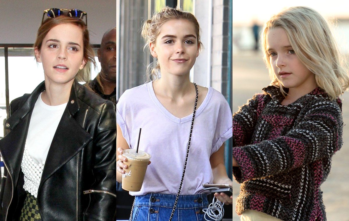 stickwithgirls's tweet image. #EmmaWatson #KiernanShipka #MckennaGrace รู้สึกว่า 3 คนนี้หน้าไปในทางเดียวกันมาก มีความคล้าย อยากให้มีหนังที่ได้เล่นเป็นพี่น้องกันซักเรื่อง