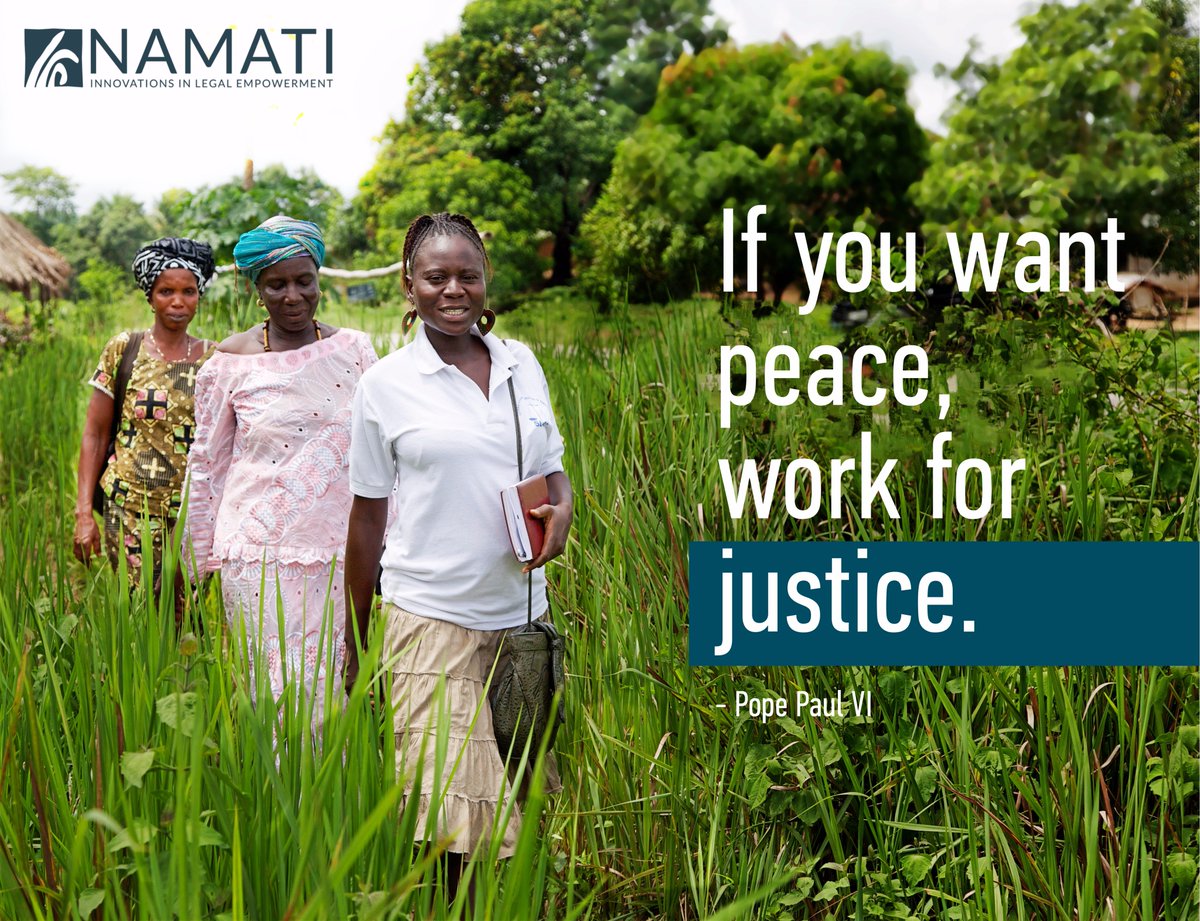 Join the network of 4,000 people working for justice around the world: namati.org/network #PeaceDay #SDG16 #InternationalDayofPeace
