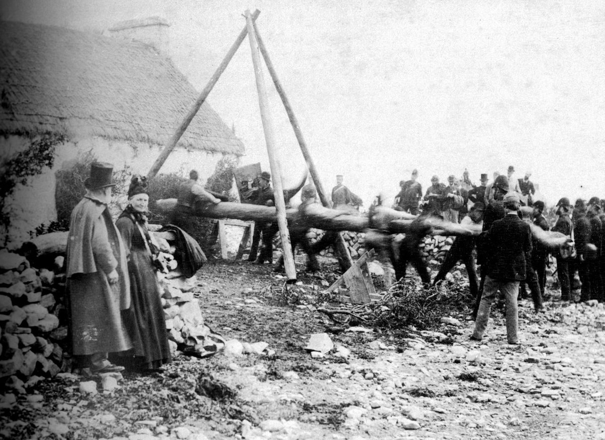 Eviction scene with Battering Ram. See you at the Irish Potato Famine Expo on <a href="/CultureNight/">Culture Night</a> between 6pm and 10pm theirishpotatofamine.com