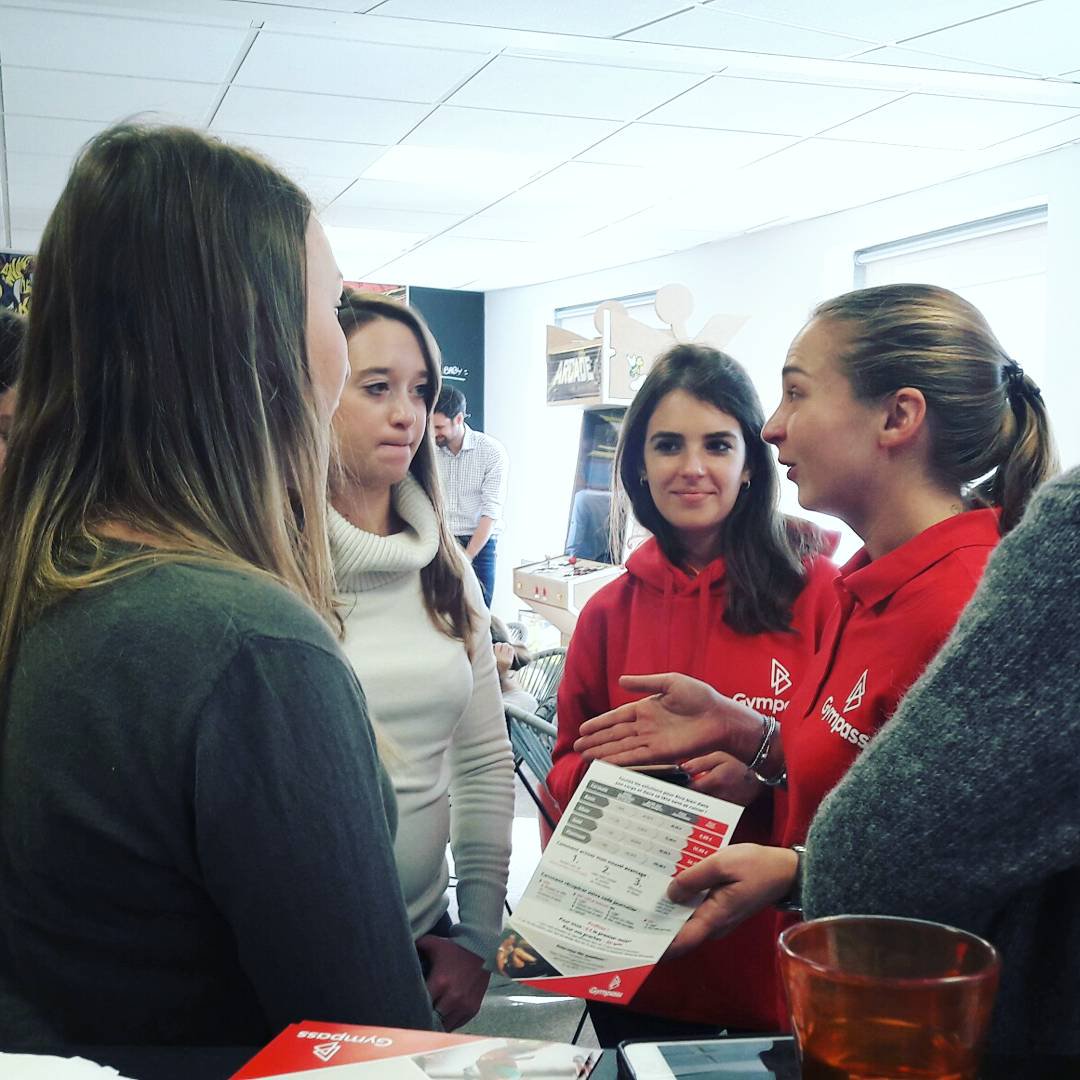 @GympassFrance de passage chez les #extiens pour parler #sport &amp; #bienetre ! 💪#gptw2017 #bienetreautravail #sport